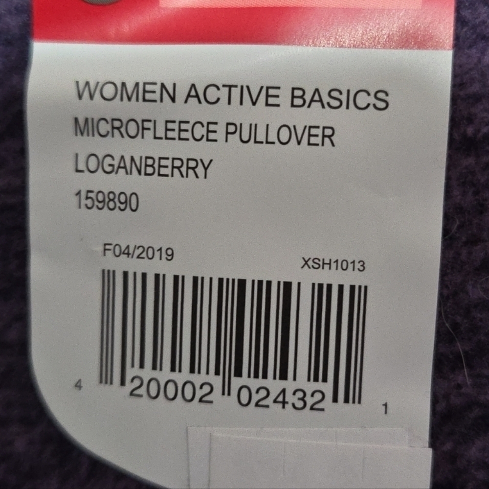 BCG  Active Basics Women’s Large 1/4 Zip Loganberry Purple NWT - Picture 3 of 10